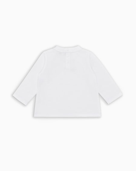 Armani Jersey de punto de algodón pima con logotipo Solo queda un día