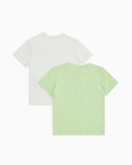 Armani Paquete de dos camisetas de punto con logotipo alegre Superdescuento