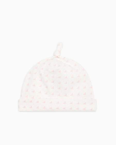 Armani Gorro de punto con motivo de águilas con efecto óptico En oferta