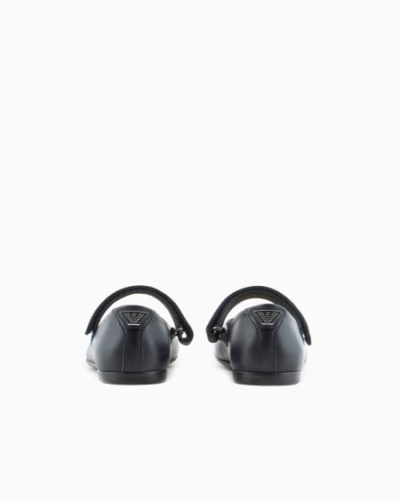 Armani Bailarinas de piel con tira Oferta exclusiva