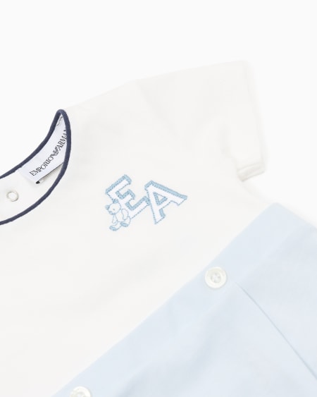 Armani Pelele de punto con logotipo EA Última moda