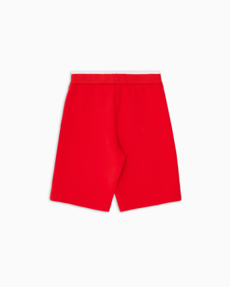 Armani Pantalones cortos de punto doble con cordón y bordado Rebajas de fin de temporada