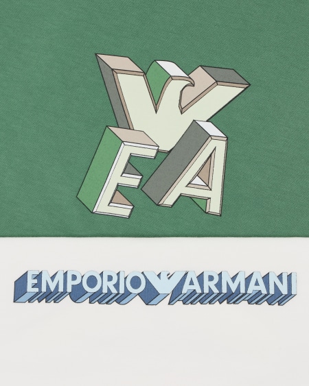 Armani Paquete de dos camisetas con logotipo estampado En línea