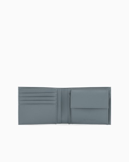 Armani Cartera plegable de piel saffiano regenerada ASV Rebajas de fábrica