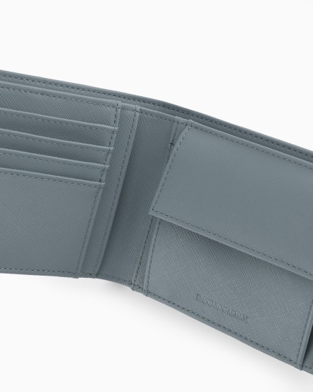 Armani Cartera plegable de piel saffiano regenerada ASV Rebajas de fábrica