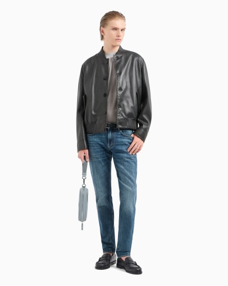 Armani Vaqueros J06 slim fit de denim lavado Tienda