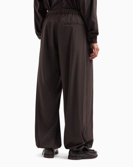 Armani Pantalones anchos con cintura elástica de nailon bielástico superligero Rebajas online