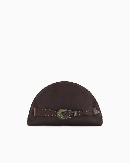Armani Bolso de mano en piel con logotipo en relieve