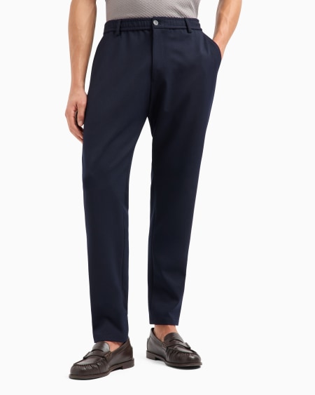 Armani Pantalones con cintura elástica de gabardina técnica elástica Últimos 3 días
