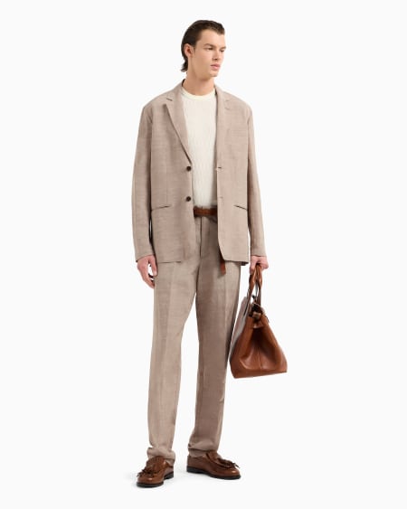 Armani Jersey de punto adamascado en mezcla de lyocell ASV Precio de fábrica