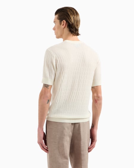 Armani Jersey de punto adamascado en mezcla de lyocell ASV Precio de fábrica