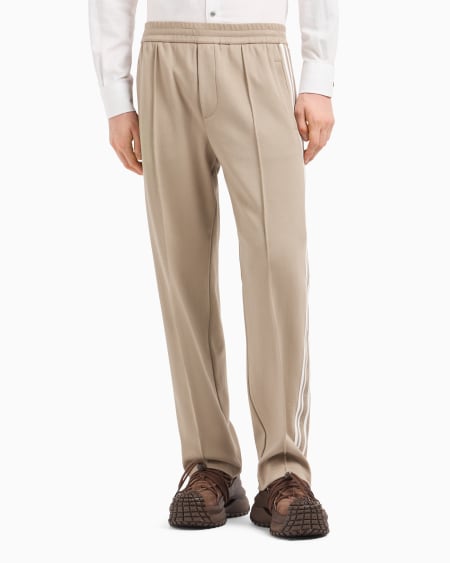 Armani Pantalones de punto con bandas con logotipo Solo hoy