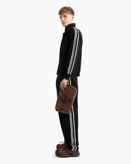 Armani Pantalones de punto con bandas con logotipo Superdescuento