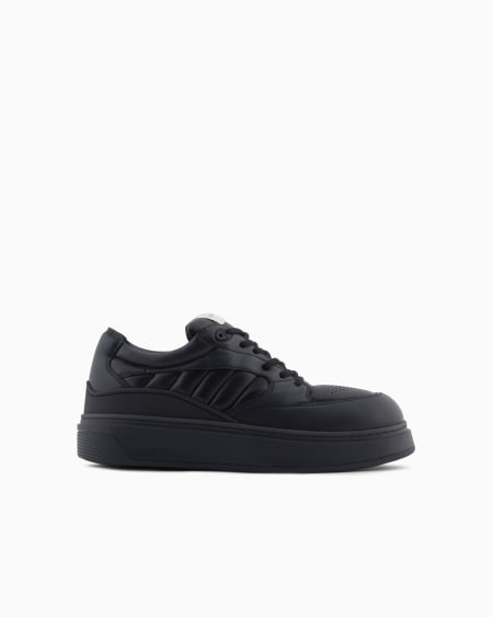 Armani Deportivas con detalles de napa acolchada