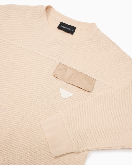 Armani Sudadera de punto gofrado orgánico ASV 2025