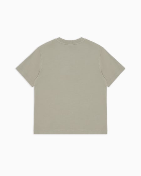 Armani Camiseta ancha de punto con maxiáguila en relieve Outlet