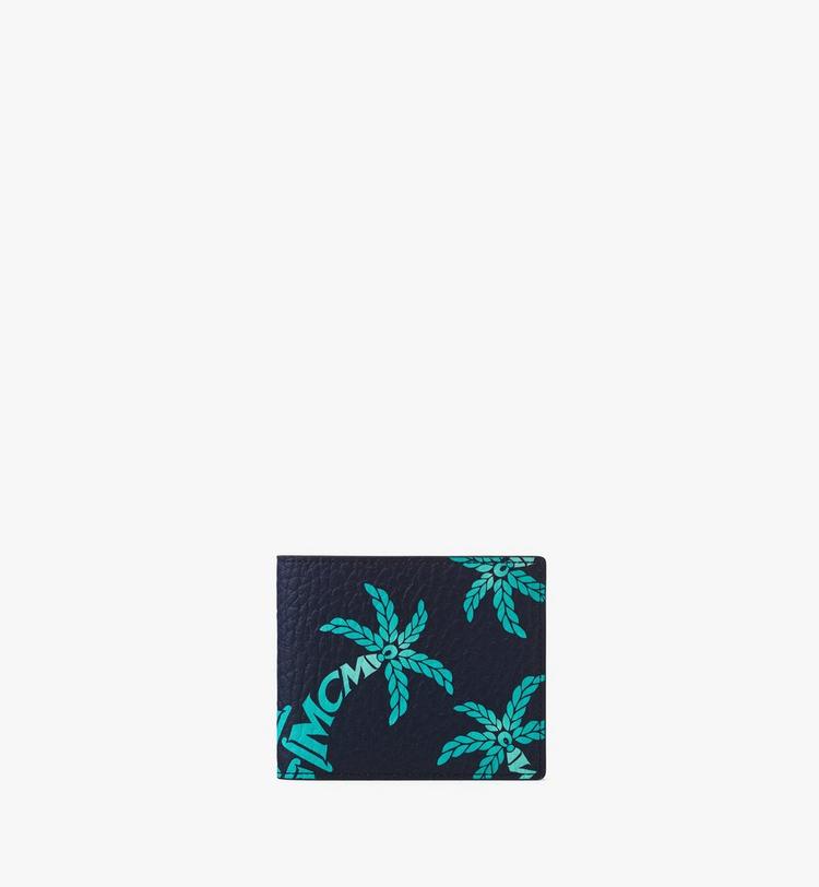 MCM Aren Bifold Wallet in Palm Canvas Limitado a 3 días