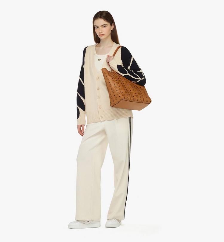 MCM Toni Top-Zip Shopper in Visetos Descuentos del mes