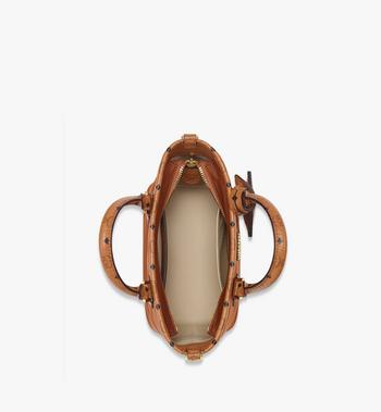 MCM Aren Shopper in Recycled Nylon and Monogram Print Leather Precio ultrabajo