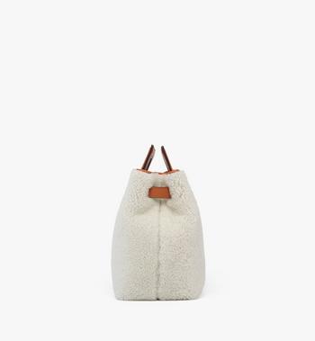 MCM Soft Diamond Tote in Shearling and Leather 2025
