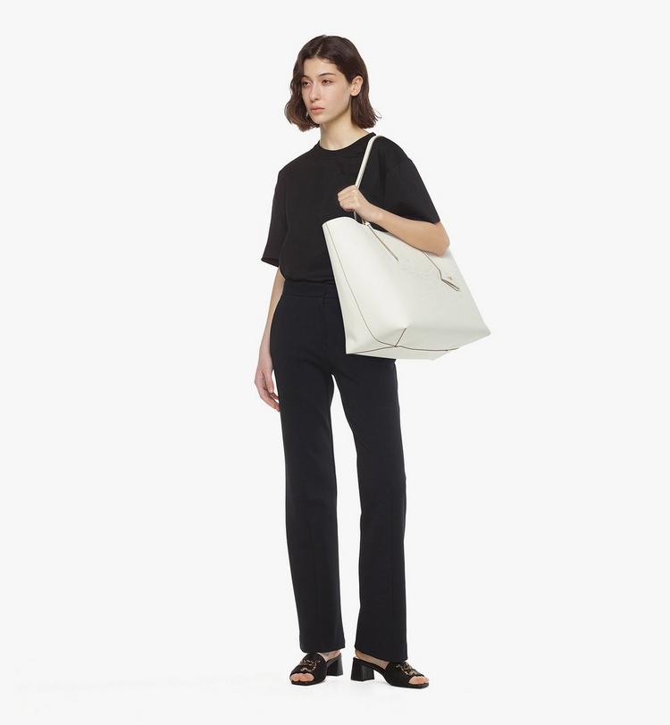 MCM Himmel Shopper in Embossed Logo Leather Los más vendidos