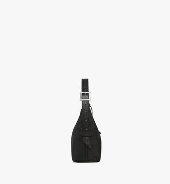 MCM Aren Hobo in Recycled Nylon and Monogram Print Leather Promoción por tiempo limitado