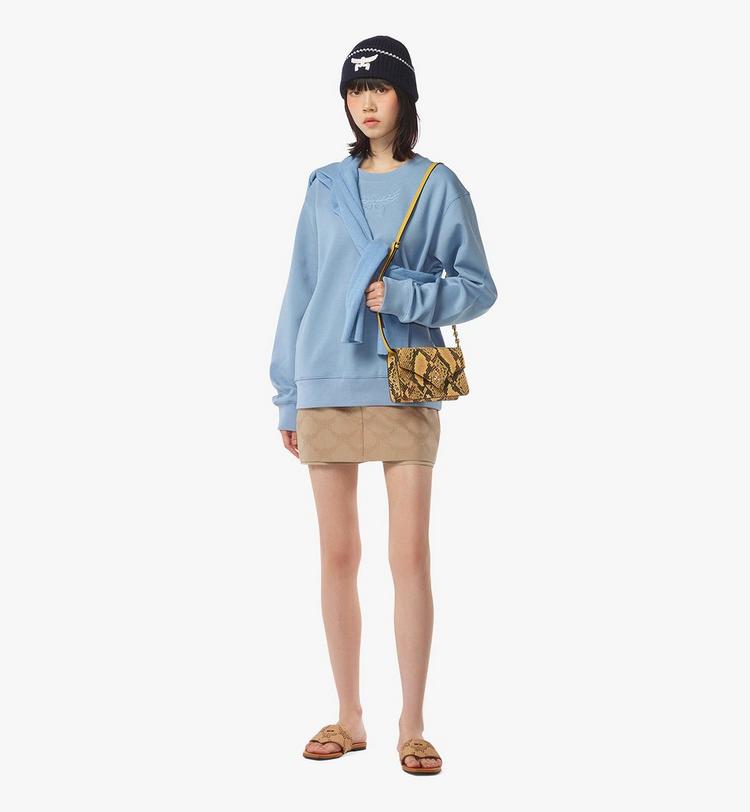 MCM Diamond Shoulder Bag in Python Print Coronet Oferta especial de fábrica