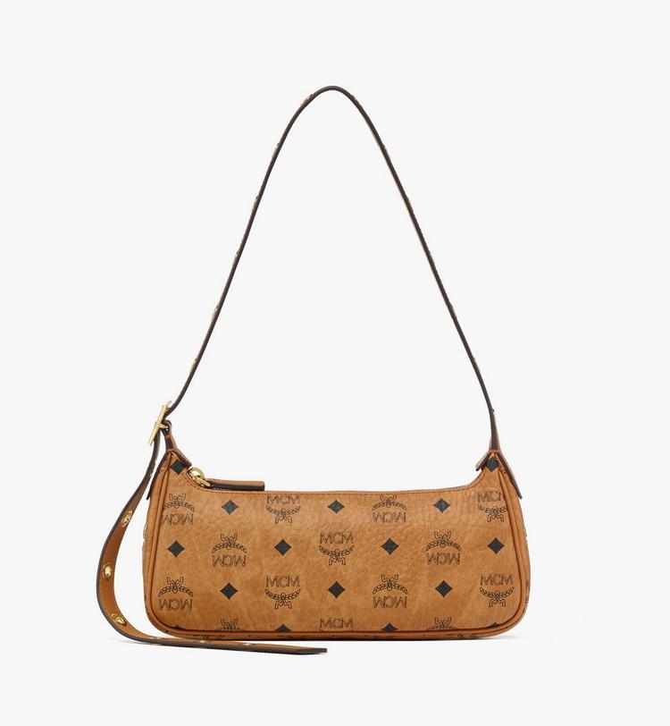 MCM Upcycling Project Festive Shoulder Bag in Visetos