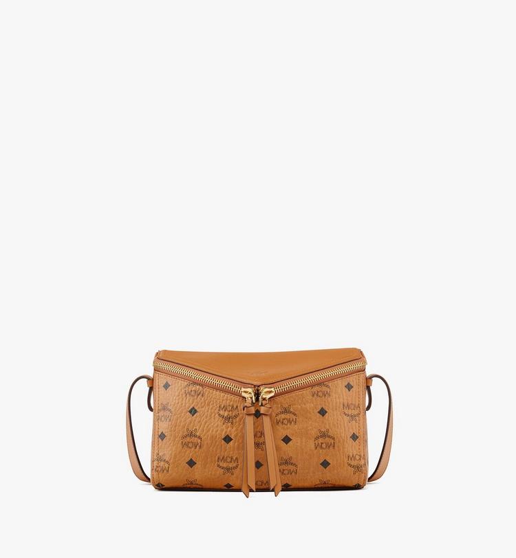 MCM Diamant 3D Shoulder Bag in Visetos Leather Mix