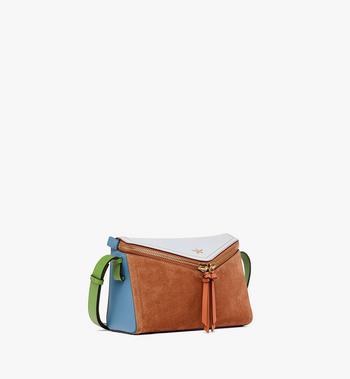 MCM Diamant 3D Shoulder Bag in Suede and Calf Leather Descuento por venta flash