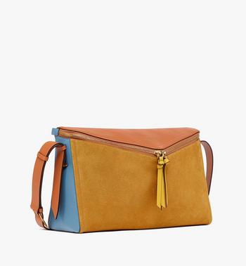 MCM Diamant 3D Shoulder Bag in Suede and Calf Leather Ofertas especiales
