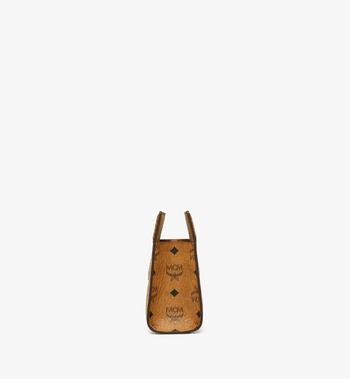 MCM Diamond Tote in Visetos and Croco-Embossed Leather Grandes ahorros