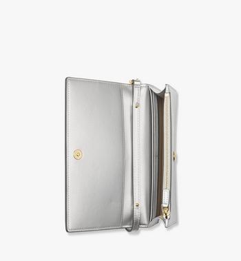 MCM Diamond Chain Wallet in Metallic Mirror Leather Envío gratis