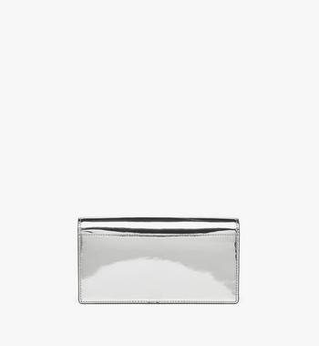 MCM Diamond Chain Wallet in Metallic Mirror Leather Envío gratis