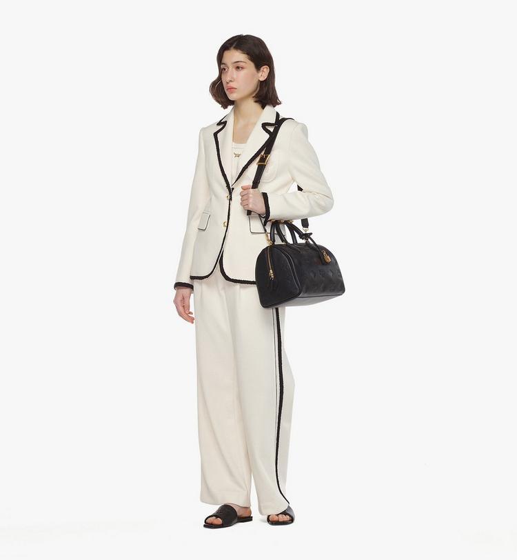 MCM Ella Boston Bag in Maxi Monogram Leather Rebajas de fin de temporada