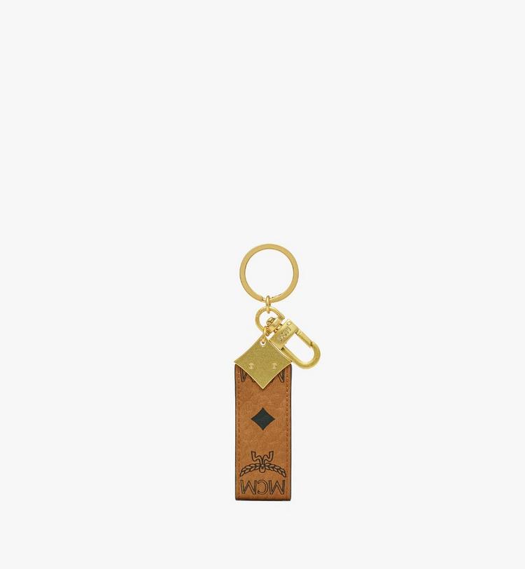 MCM Aren Diamond Logo Key Holder in Visetos Descuento