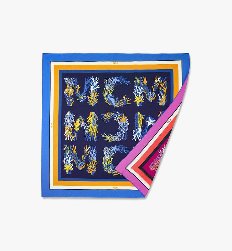 MCM Monogram Print Silk Scarf Oferta especial de fábrica