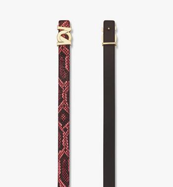MCM M-Art 1” Belt in Python Print Leather Promoción trimestral