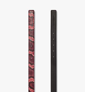 MCM M-Art 1” Belt in Python Print Leather Promoción trimestral