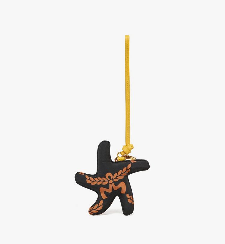 MCM Aren Starfish Charm in Monogram Nylon Superdescuento