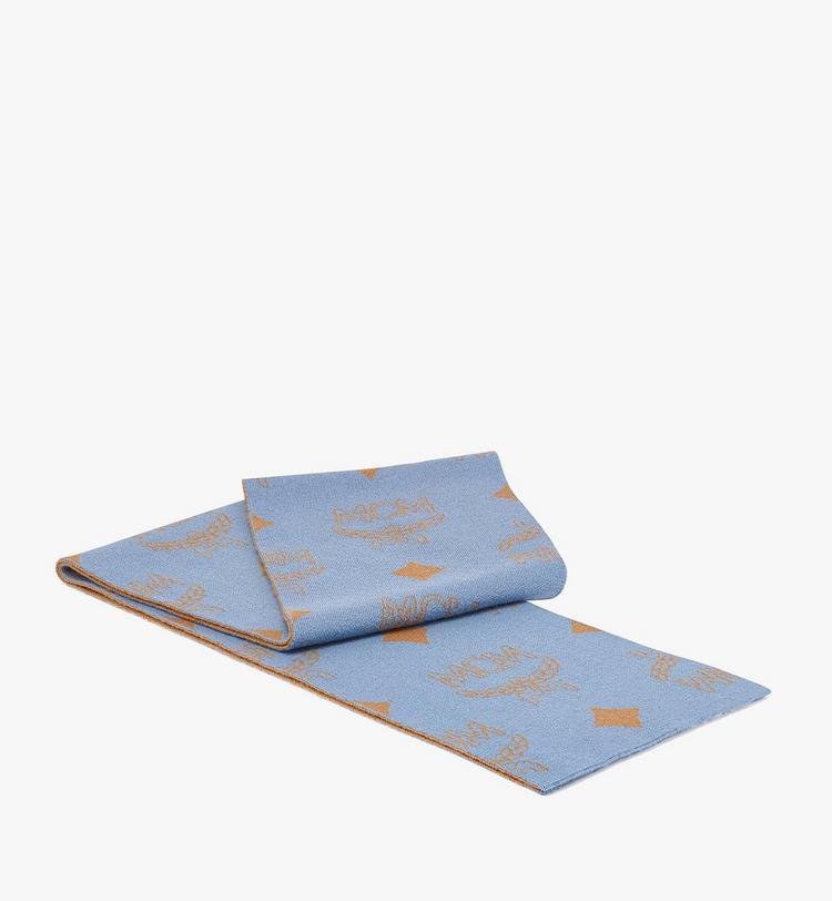 MCM Reversible Monogram Jacquard Wool Stole Libre de impuestos