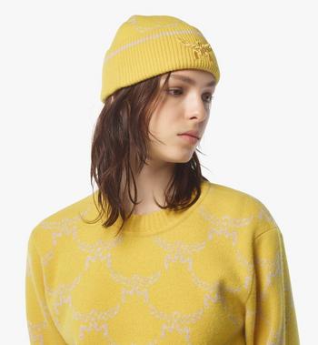 MCM Lauretos Beanie in Wool and Recycled Cashmere Precio ultrabajo