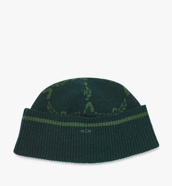 MCM Lauretos Beanie in Wool and Recycled Cashmere En oferta