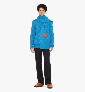 MCM Reversible Lauretos Stole in Wool and Recycled Cashmere Promoción por tiempo limitado