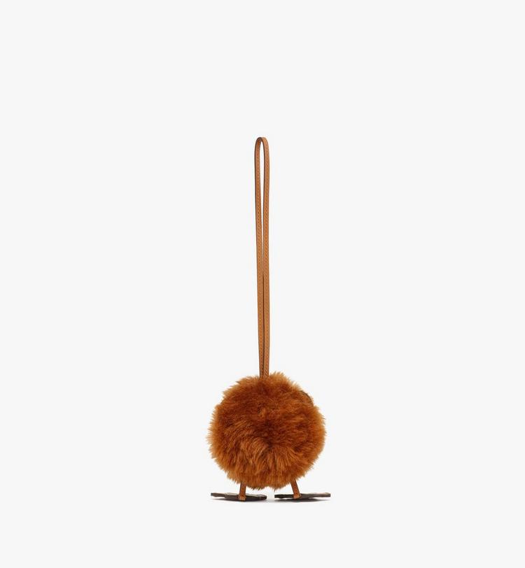 MCM Bear Charm in Lamb Fur and Visetos Libre de impuestos