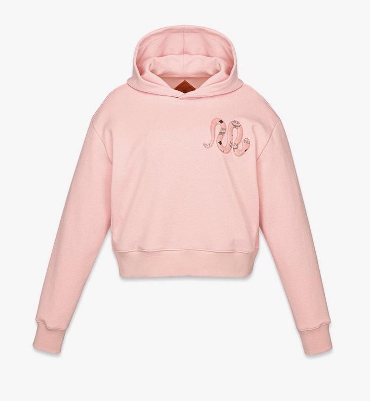 MCM Year of the Snake Bouclé Cropped Hoodie Precio ultrabajo