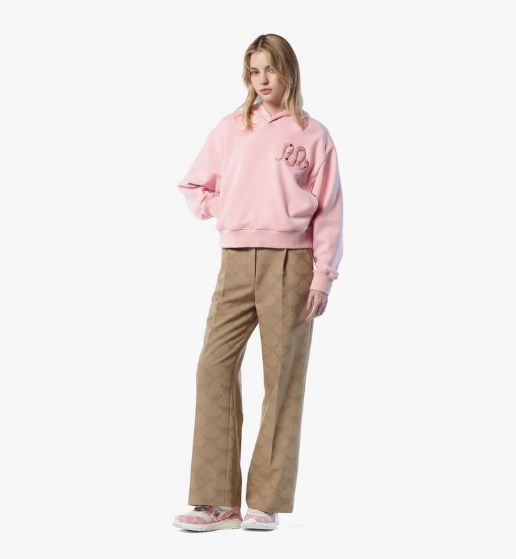 MCM Year of the Snake Bouclé Cropped Hoodie Precio ultrabajo