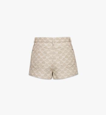 MCM Lauretos Denim Jacquard Shorts Venta caliente