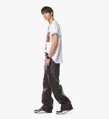 MCM Monogram Patch Pocket T-Shirt in Organic Cotton Liquidación