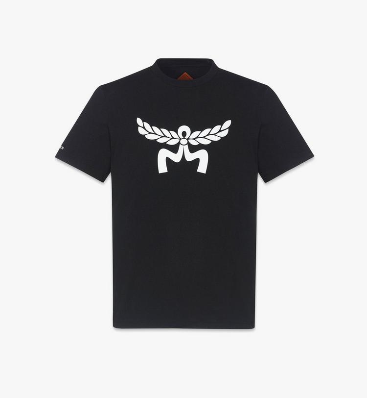 MCM Laurel Logo Print T-Shirt in Organic Cotton
